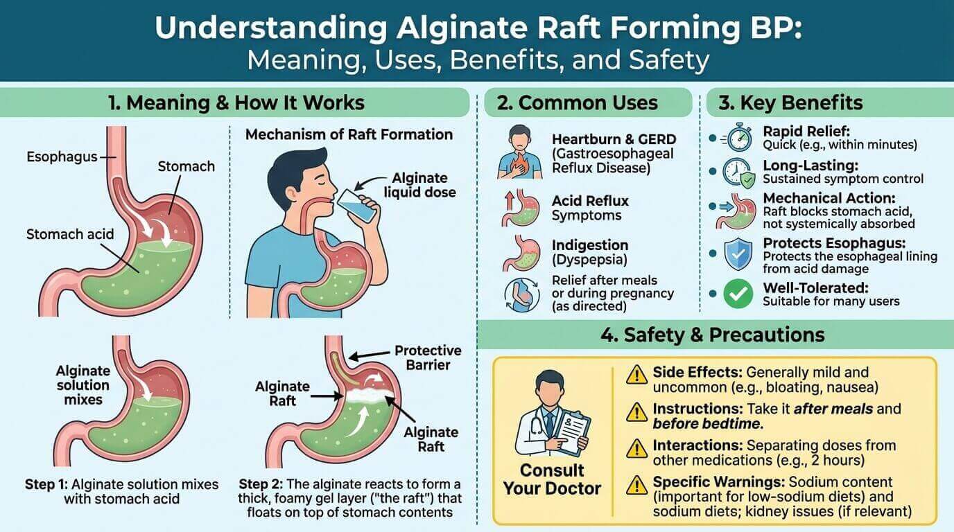 Alginate Raft Forming BP vs Regular Antacids