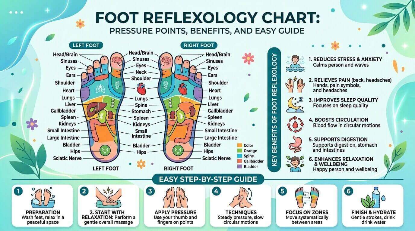 Common Mistakes When Reading a Foot Reflexology Chart