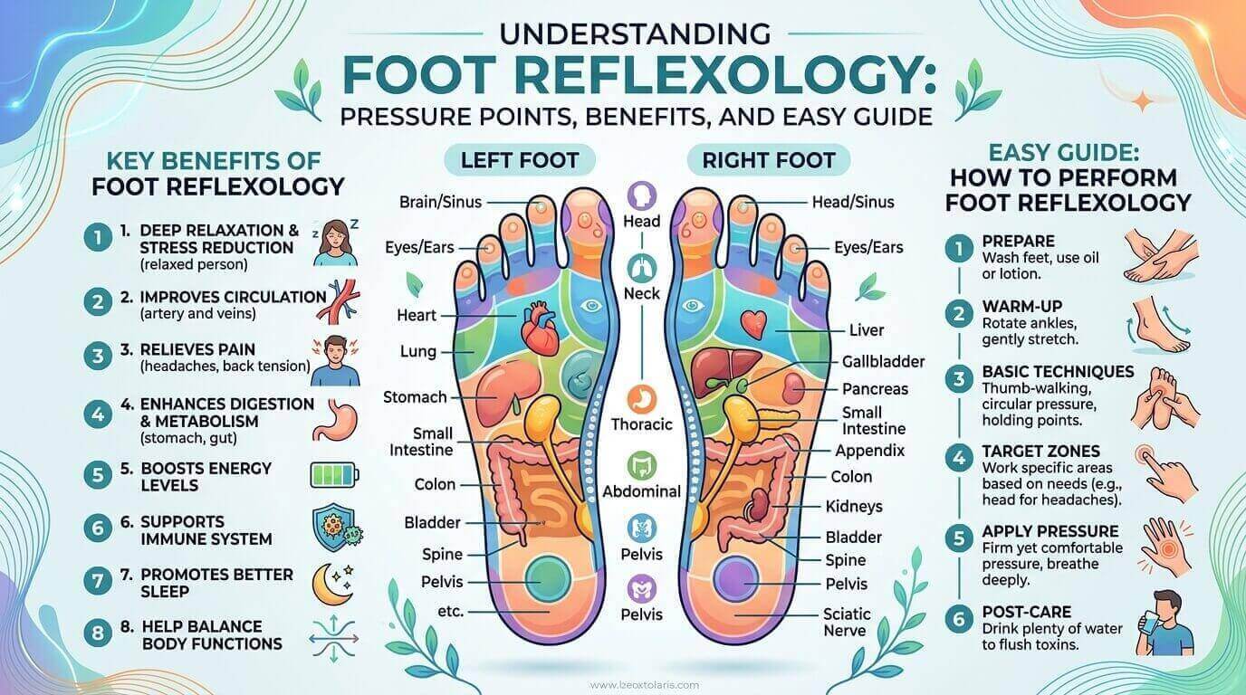 Foot Reflexology Chart