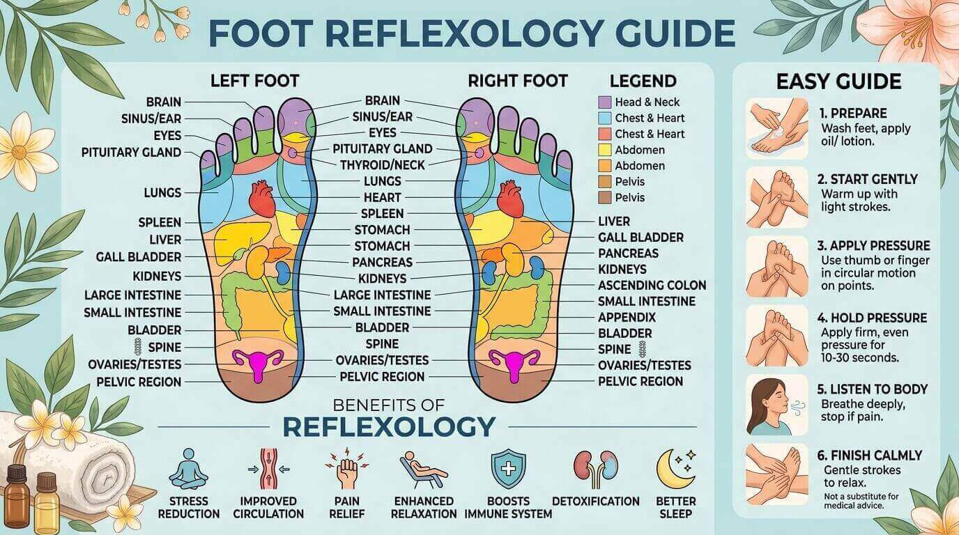 How a Foot Reflexology Chart Works